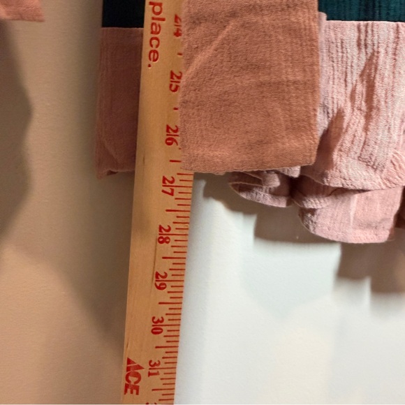 Madewell Size 6 Upcycled Bell Bottom Jeans Tiered Ruffle Hem Boho Festival - Picture 11 of 13